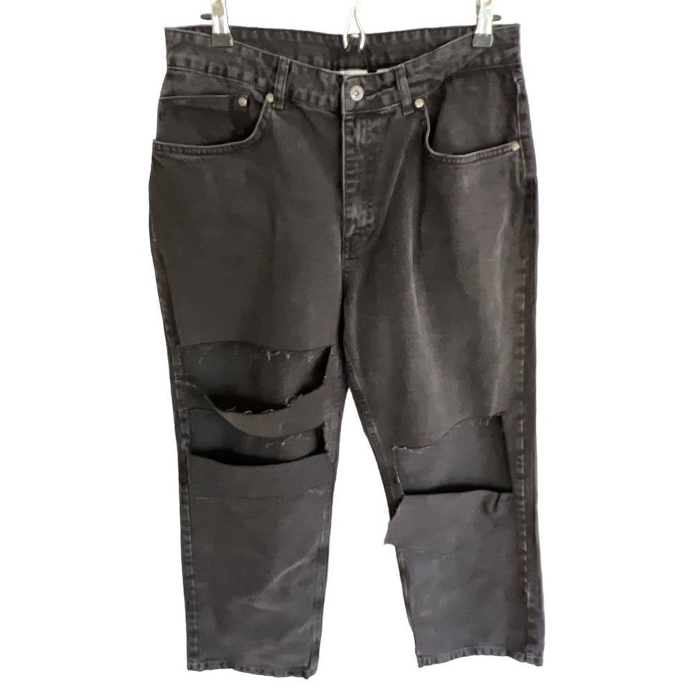 NWOT Free People x Ragged Priest Awaken Dad Ripped Cutout Jeans - Picture 2 of 7